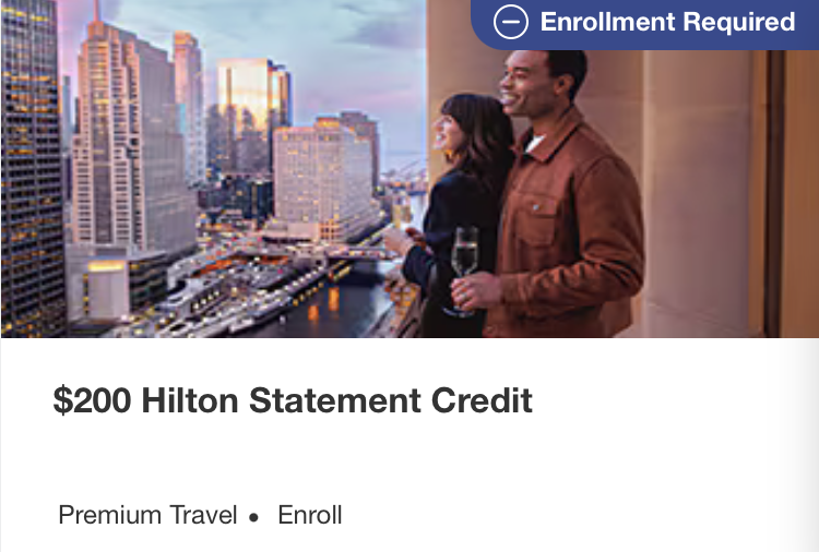 Hilton Benefits Promotion